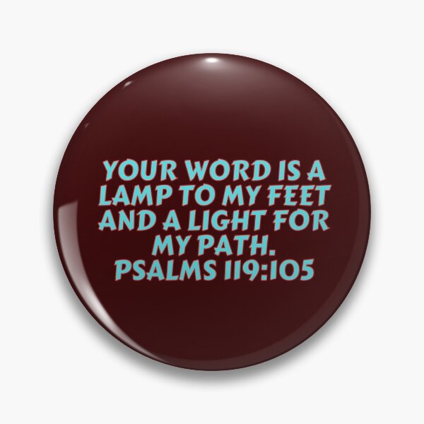 Artikelvorschau, Bibelvers Psalm 119: 105 entworfen und verkauft von Prayingwarrior.