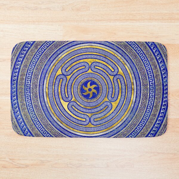 Item preview, Wheel of Hecate Greek Key Ornament designed and sold by k9printart.