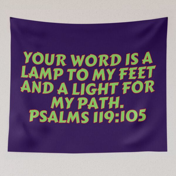 Item preview, Bible Verse Psalm 119:105 designed and sold by Prayingwarrior.