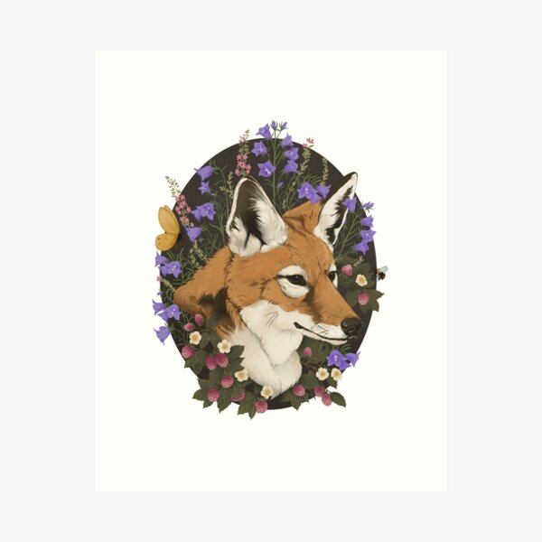 Item preview, Floral Fox designed and sold by lauragraves.