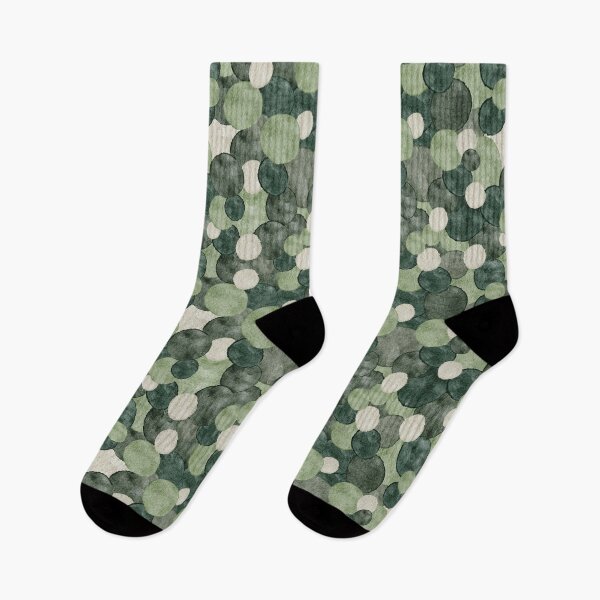 Item preview, Green watercolour polka dot pattern designed and sold by SJAPhoto.