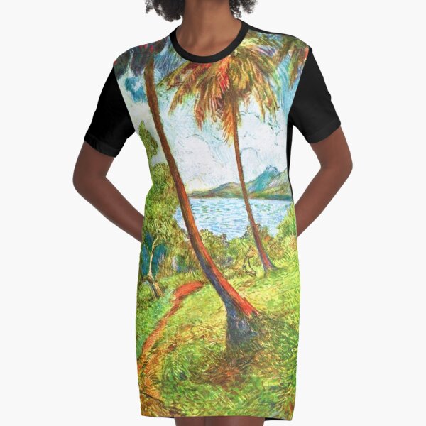 Charles Laval - Paysage de la Martinique (1887) Graphic T-Shirt Dress