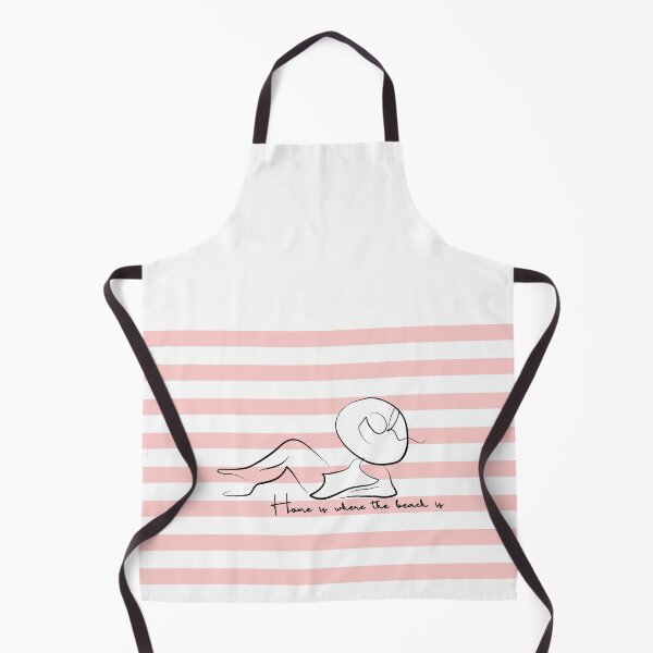 Item preview, Pink Stripes Home is Where the Beach is Summer Sunbather designed and sold by beaumontavenue.