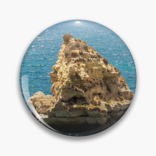 Item preview, Nature Sculpted Sailboat - Evocative Seastack off the Coast of Carvoeiro Algarve Portugal designed and sold by Georgia Mizuleva.