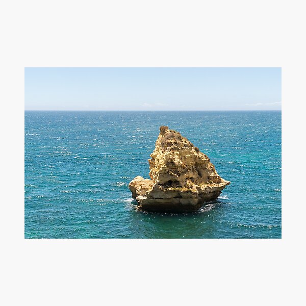 Item preview, Nature Sculpted Sailboat - Evocative Seastack off the Coast of Carvoeiro Algarve Portugal designed and sold by Georgia Mizuleva.