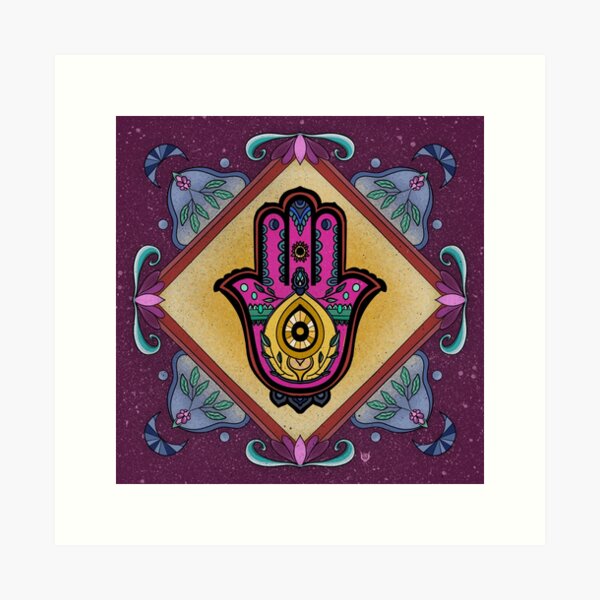 Hamsa "Neith" Lámina artística