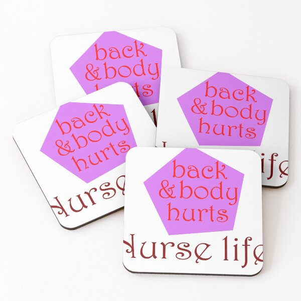 Item preview, back and body hurts nurse life Stickers designed and sold by Shop us .