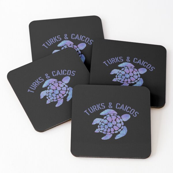 Aperçu de l'œuvre Turks Caicos Beach Design cadeau de tortue tribale créée et vendue par chezeva.