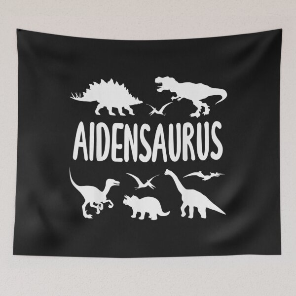 Item preview, Dinosaur T Rex Dino Aiden Aidensaurus Boys Name TShirt10 designed and sold by etamarapk.