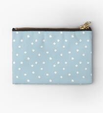 Elderflowers on baby blue, sparse Zipper Pouch