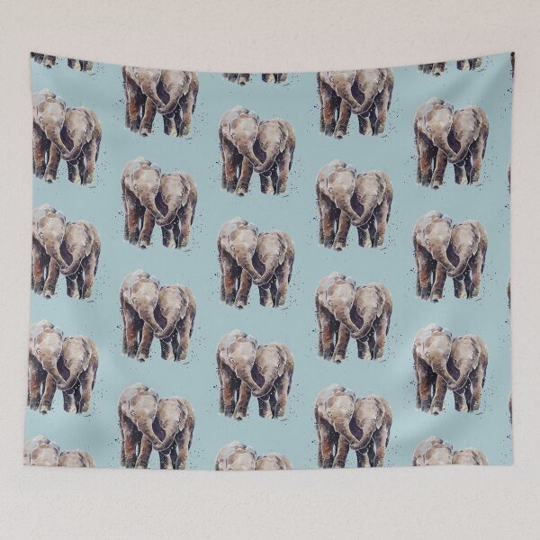 Item preview, Elephants Watercolour Art,Elephants Art,Elephants designed and sold by EdsWatercolours.
