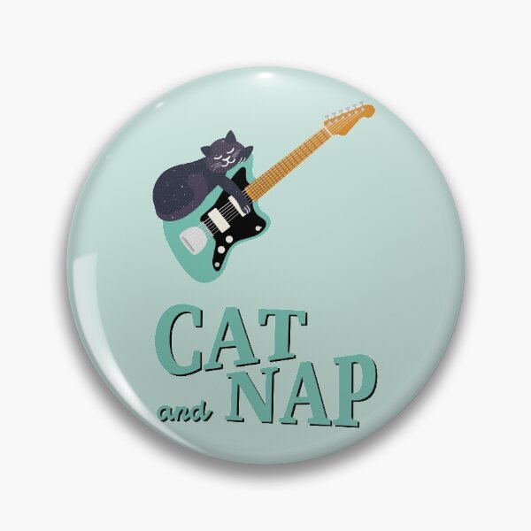 Item preview, Space Cat on Offset Guitar | Gift Ideas | Catnap designed and sold by Fluffy-Vectors.