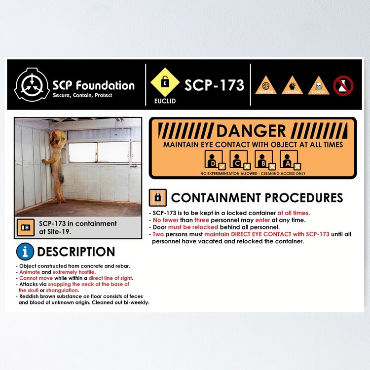 SCP Foundation Document Poster by Raildur