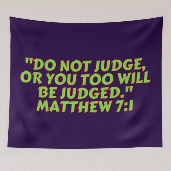 Item preview, Bible Verse Matthew 7:1 designed and sold by Prayingwarrior.