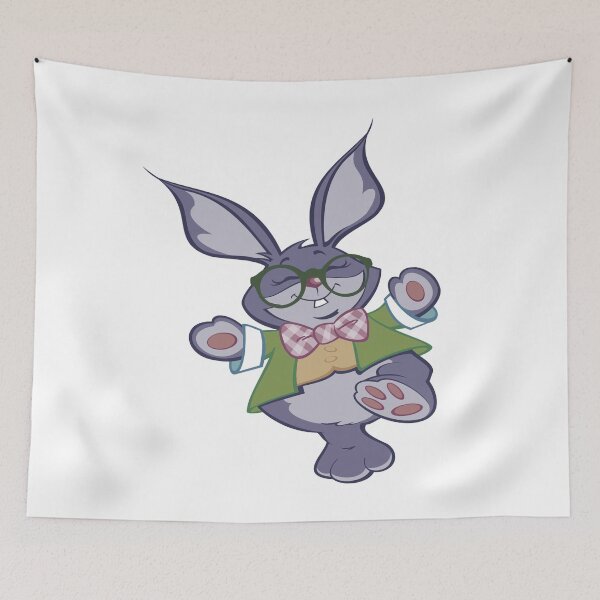 Item preview, Bunny with Glasses designed and sold by Labradoodlesetc.