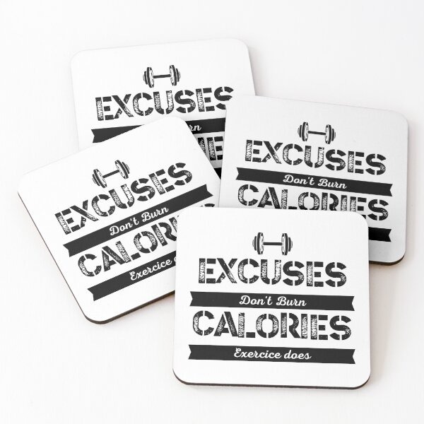 Item preview, Excuses don't burn calories - Fitness Motivation designed and sold by Massaie55.