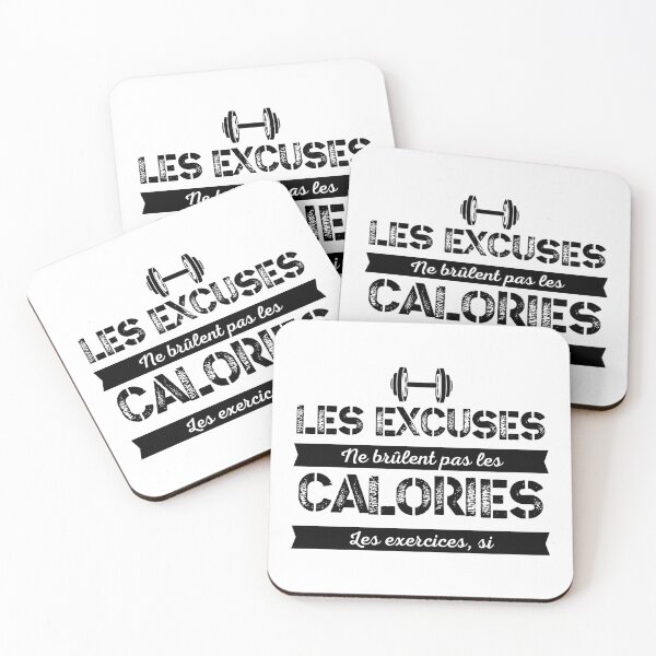 Item preview, Excuses don't burn calories - Fitness Motivation designed and sold by Massaie55.