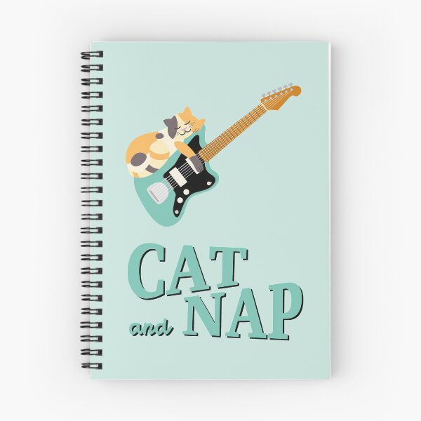 Item preview, Relaxed Cat on Surf Guitar | Calico | Catnap designed and sold by Fluffy-Vectors.