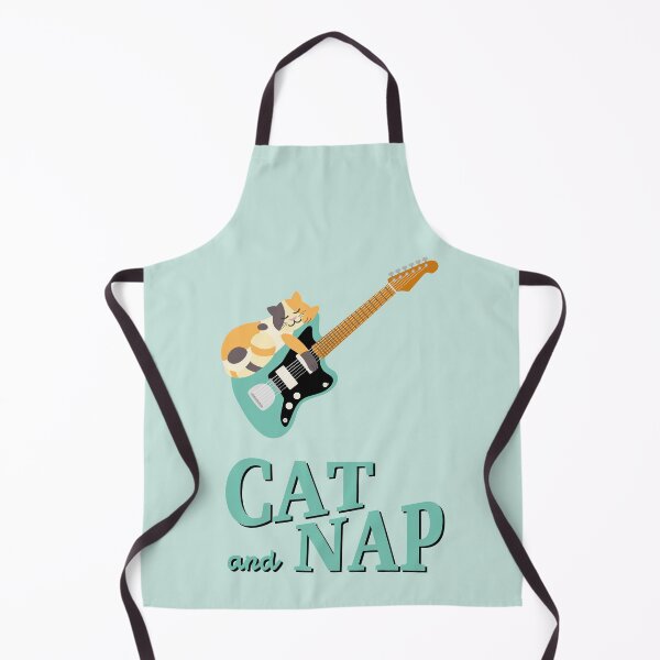 Item preview, Relaxed Cat on Surf Guitar | Calico | Catnap designed and sold by Fluffy-Vectors.
