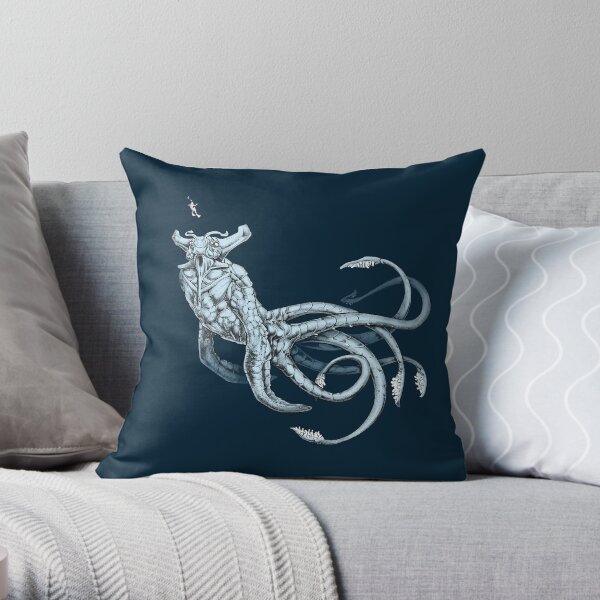 Sea Emperor Transparent Throw Pillow