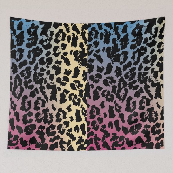 Item preview, Blue, Pink and Yellow Shaded Leopard Prints designed and sold by Wildlife Apparels Inc..