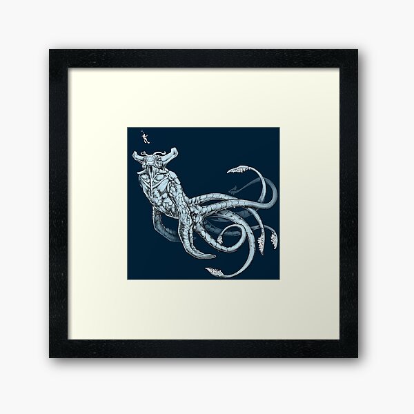Sea Emperor Transparent Framed Art Print