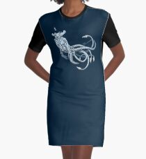 Sea Emperor Transparent Graphic T-Shirt Dress