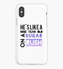 He is like a nine year old... iPhone Case