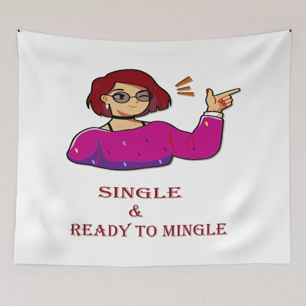 Item preview, Single & ready to mingle designed and sold by IVEKDESIGN.