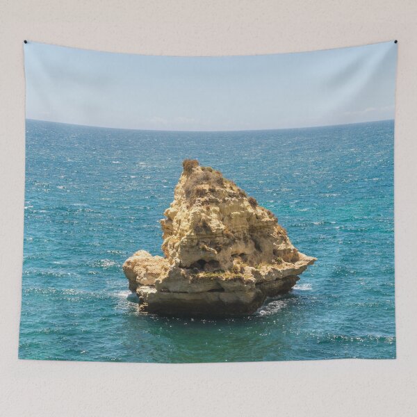 Item preview, Nature Sculpted Sailboat - Evocative Seastack off the Coast of Carvoeiro Algarve Portugal designed and sold by Georgia Mizuleva.