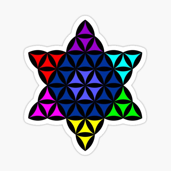 the-star-of-life-02-inverse-colorful-sticker-for-sale-by-podweb