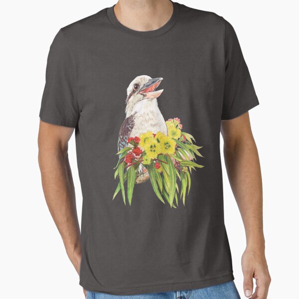 Item preview, Kinta the Kookaburra, Gum blossom and leaves designed and sold by heatherjoy.