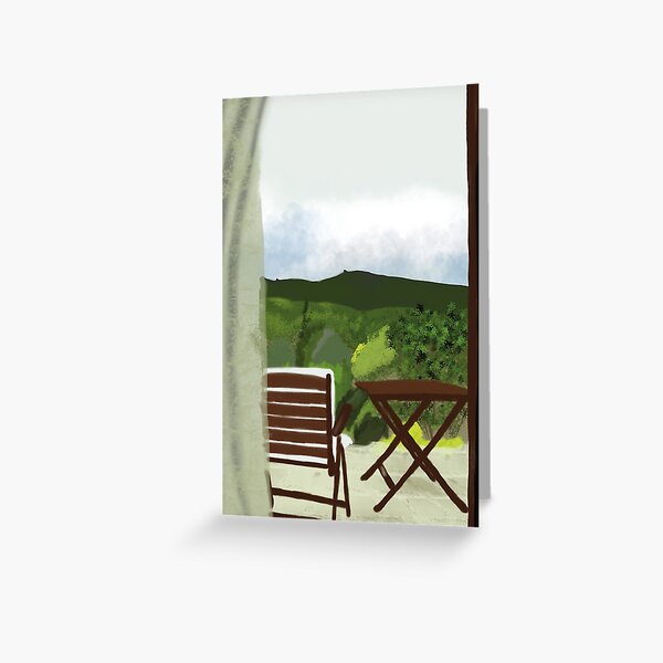 View at Lesbos, Greece Greeting Card