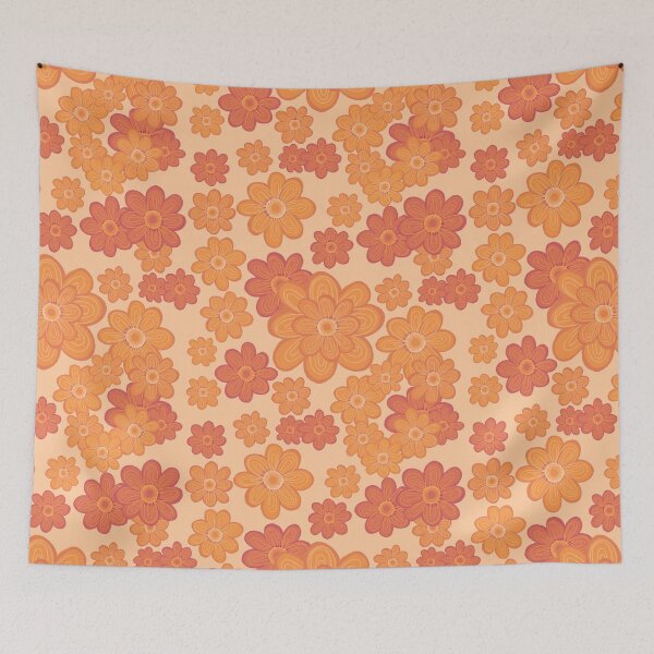 Item preview, Orange Daisy Garden designed and sold by Squarebird.