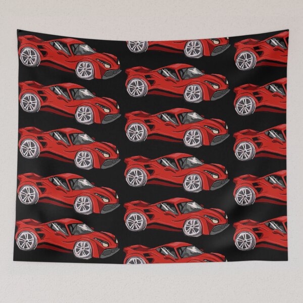 Item preview, Red Sports Car - Digital Illustration designed and sold by Artful Byrd.