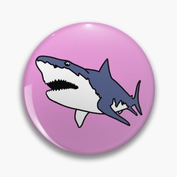 Item preview, Blue shark, small hot pink edition designed and sold by bye-then.