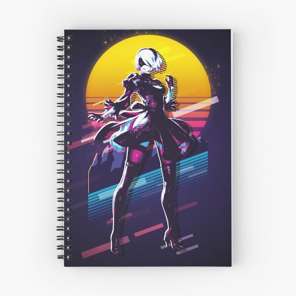 Item preview, NieR Autómatas - 2B *retro de los 80* designed and sold by MyRetroArt.