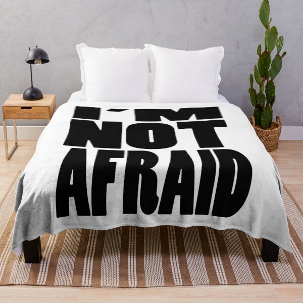 Item preview, IM NOT AFRAID | Rap lyrics quote designed and sold by Cevil.