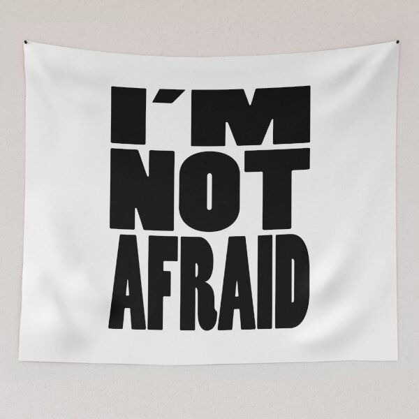 Item preview, IM NOT AFRAID | Rap lyrics quote designed and sold by Cevil.