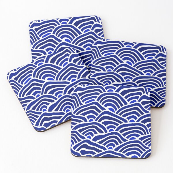 Item preview, Blue Irregular Seigaiha designed and sold by Sybille-Yates.
