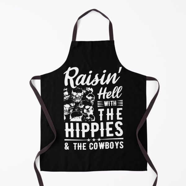 Item preview, Raisin' Hell With The Hippies & The Cowboys Country Music Cowboy Cowgirl Boots Hat Horse Riding Band Music designed and sold by shirti.