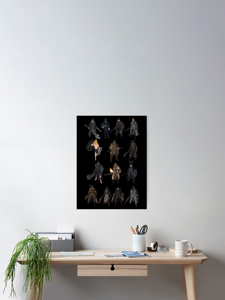 Bloodborne The Old Hunters Poster By Digitalcleo Redbubble