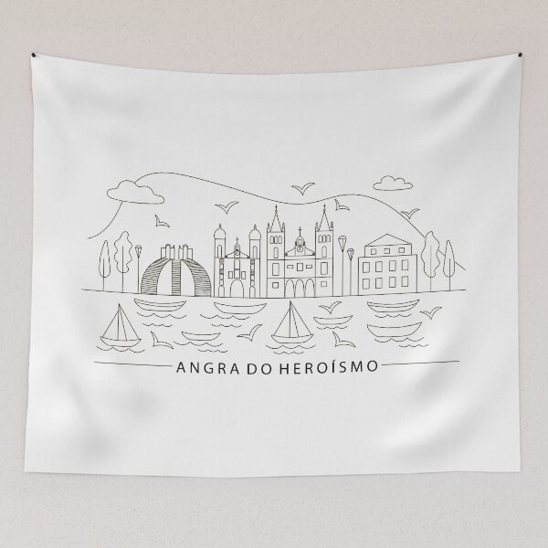 Item preview, Angra do Heroismo in Line Art Style designed and sold by firmine417.