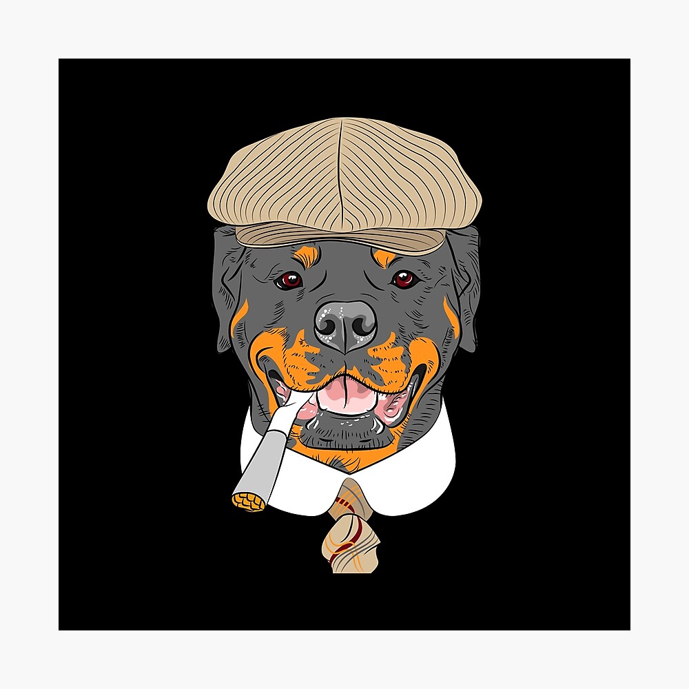 Badass Animal Cartoon Dog Bp With a Cigarette Badass Animal Cartoon Dog Bp With a Cigarette