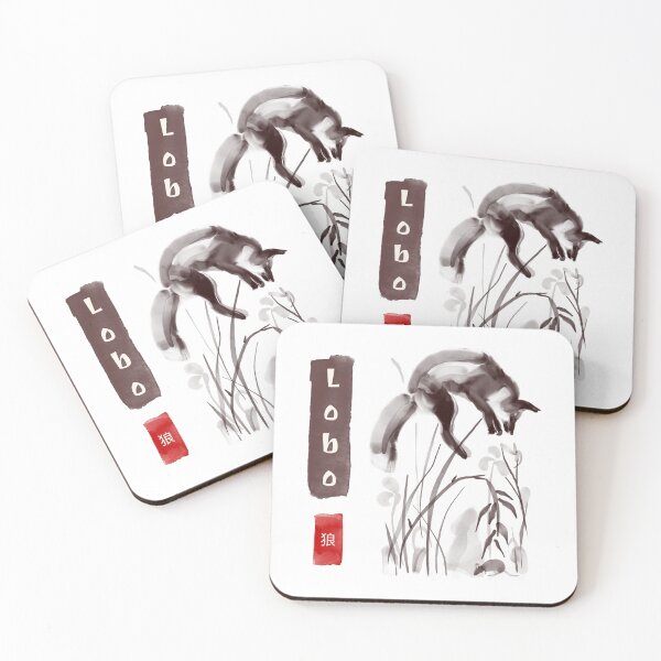 Item preview, Sumi-e Wolf designed and sold by Avekai.