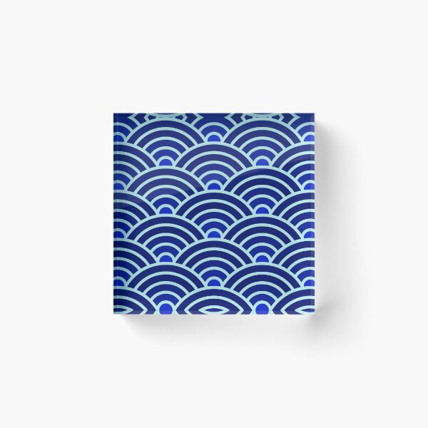 Item preview, Dark Blue Seigaiha designed and sold by Sybille-Yates.