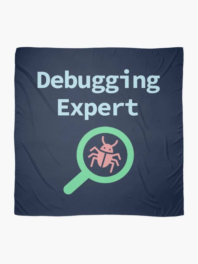 Thumbnail 2 of 3, Scarf, Debugging Expert, Software Testing, Software Developer, Software Engineer, Computer Science, Programming Humor, Dark designed and sold by Max-Wear.
