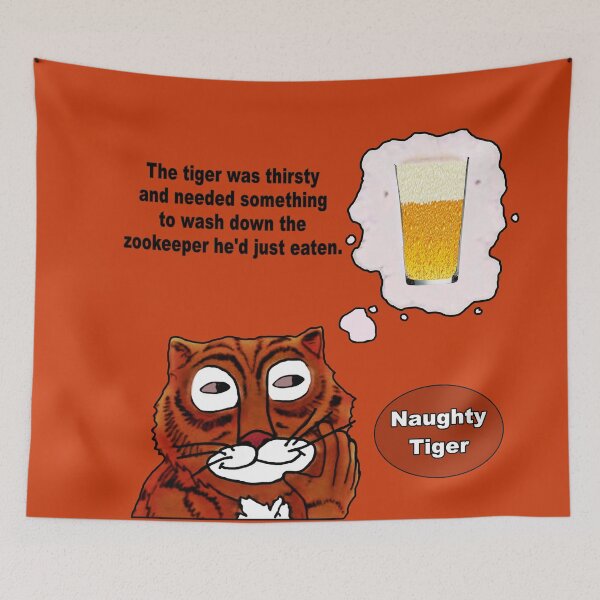 Item preview, Naughty Tiger, Where is that Zookeeper? designed and sold by michaelrodents.