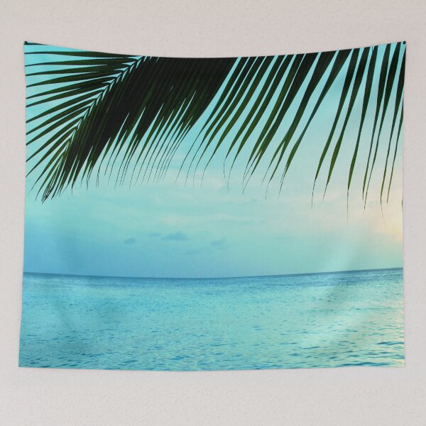Item preview, Caribbean Sunset Ocean Palm Dream #2 #tropical #beach #wall #decor #art designed and sold by Anita's & Bella's Art.