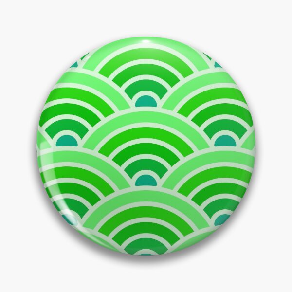 Item preview, Spring Green Seigaiha designed and sold by Sybille-Yates.